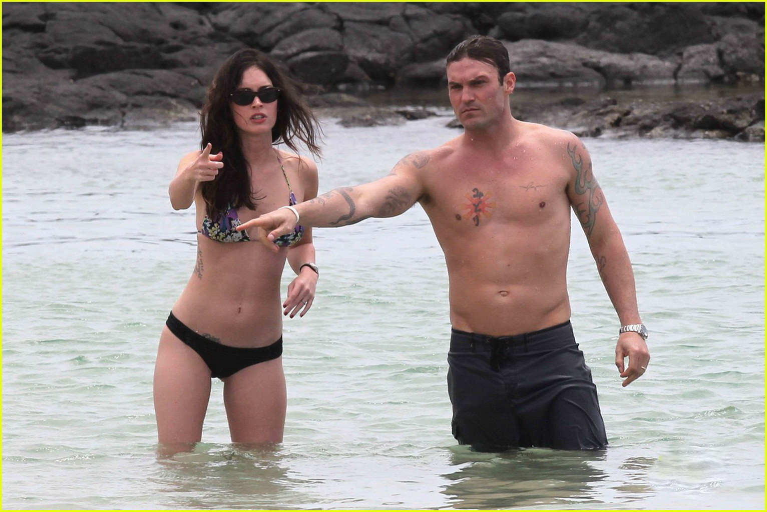 Megan Fox showing off her bikini body on a Hawaiian beach #75299421