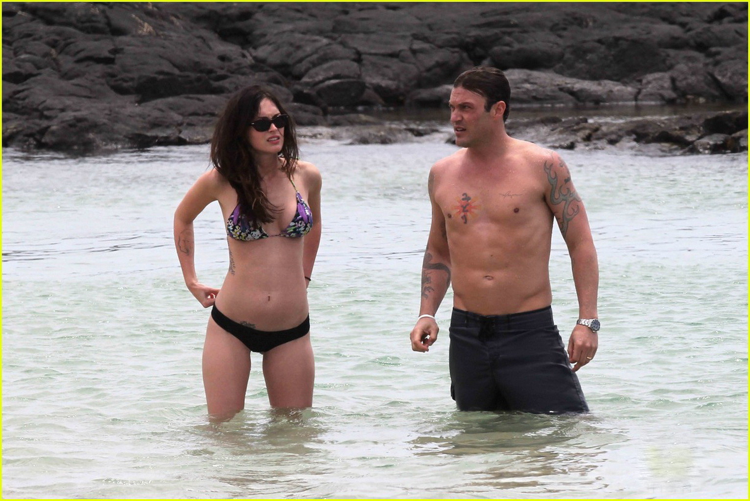 Megan Fox showing off her bikini body on a Hawaiian beach #75299424