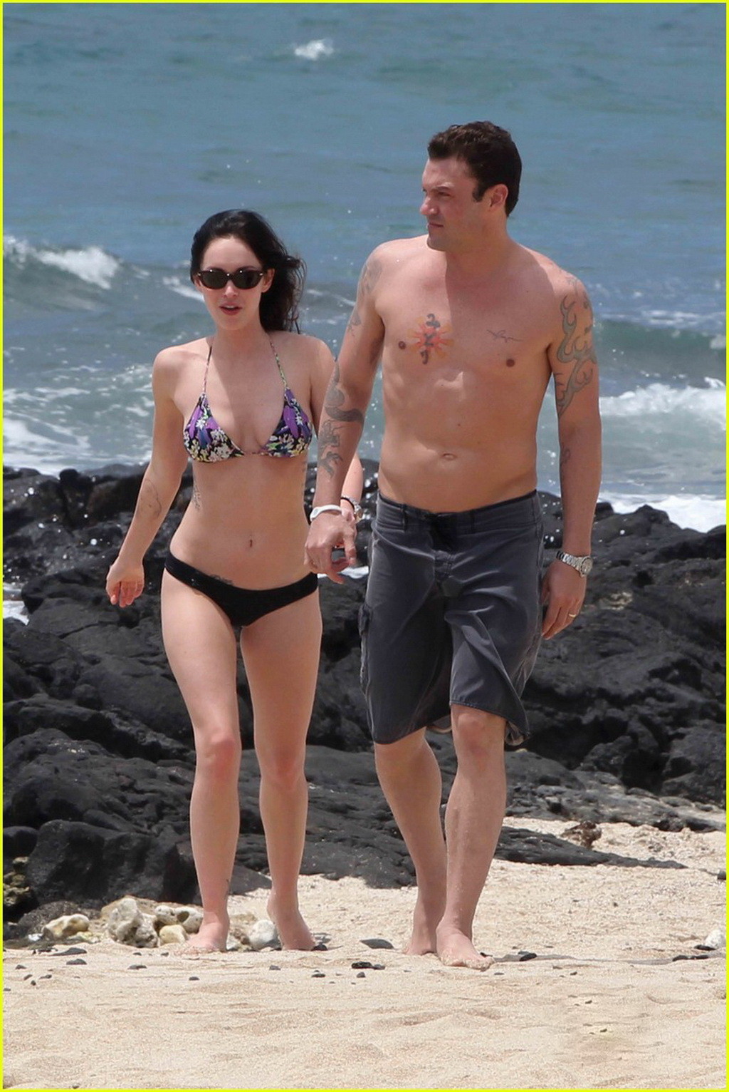 Megan Fox showing off her bikini body on a Hawaiian beach #75299429
