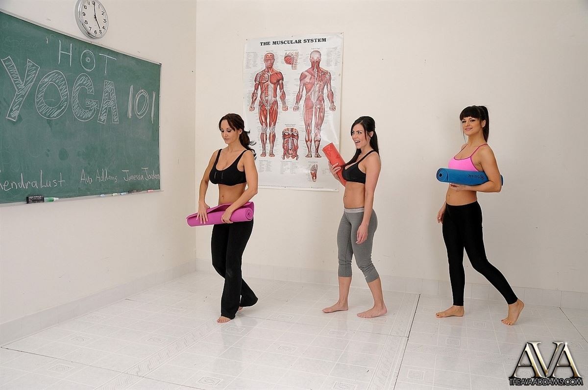 Ava Addams Janessa and Kendra do naughty yoga #74716451