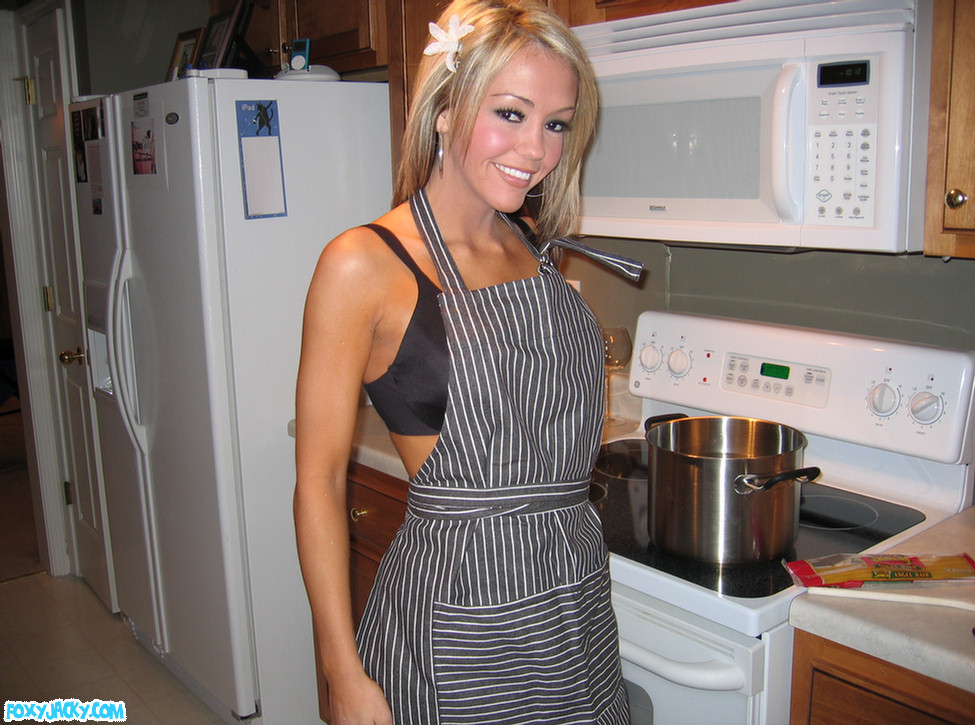 Foxy Jacky cooking in the nude #67806745