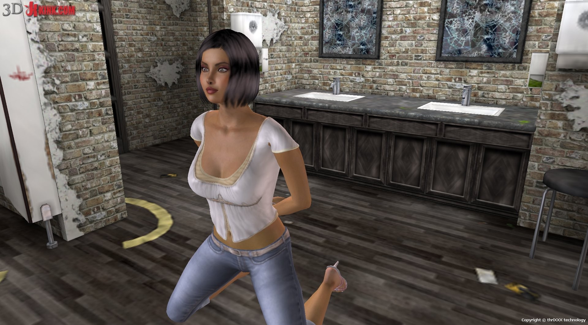 Hot BDSM sex action created in virtual fetish 3d sex game! #69574723