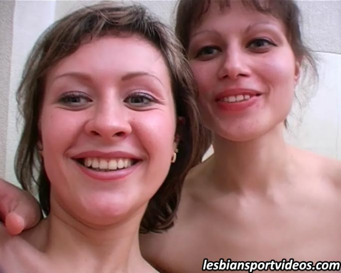 Two lezzies enjoy naked yoga and have sex #76551314