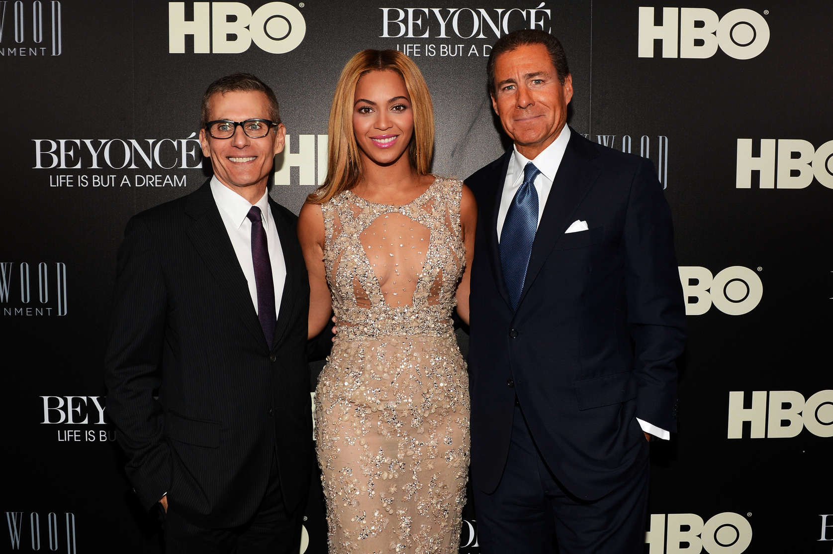 Beyonce Knowles wearing a partially see through dress at 'Beyonce: Life Is But A #75240908