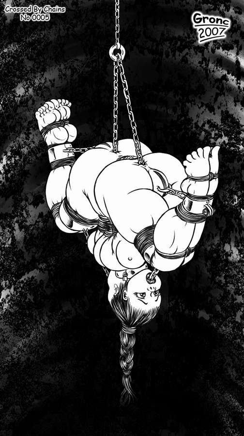 evil female painful bondage chain fetish artwork #69655676