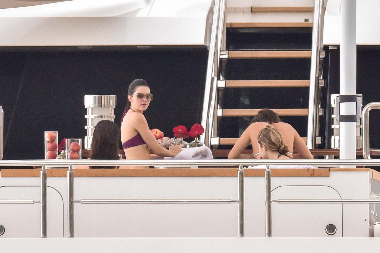 Kendall Jenner and Gigi Hadid caught in tiny bikini sets at the yacht in Monte C #75163353