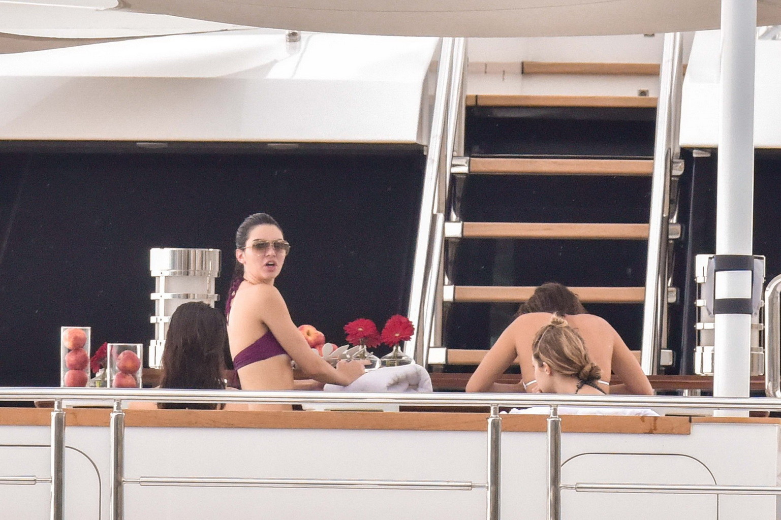 Kendall Jenner and Gigi Hadid caught in tiny bikini sets at the yacht in Monte C #75163357