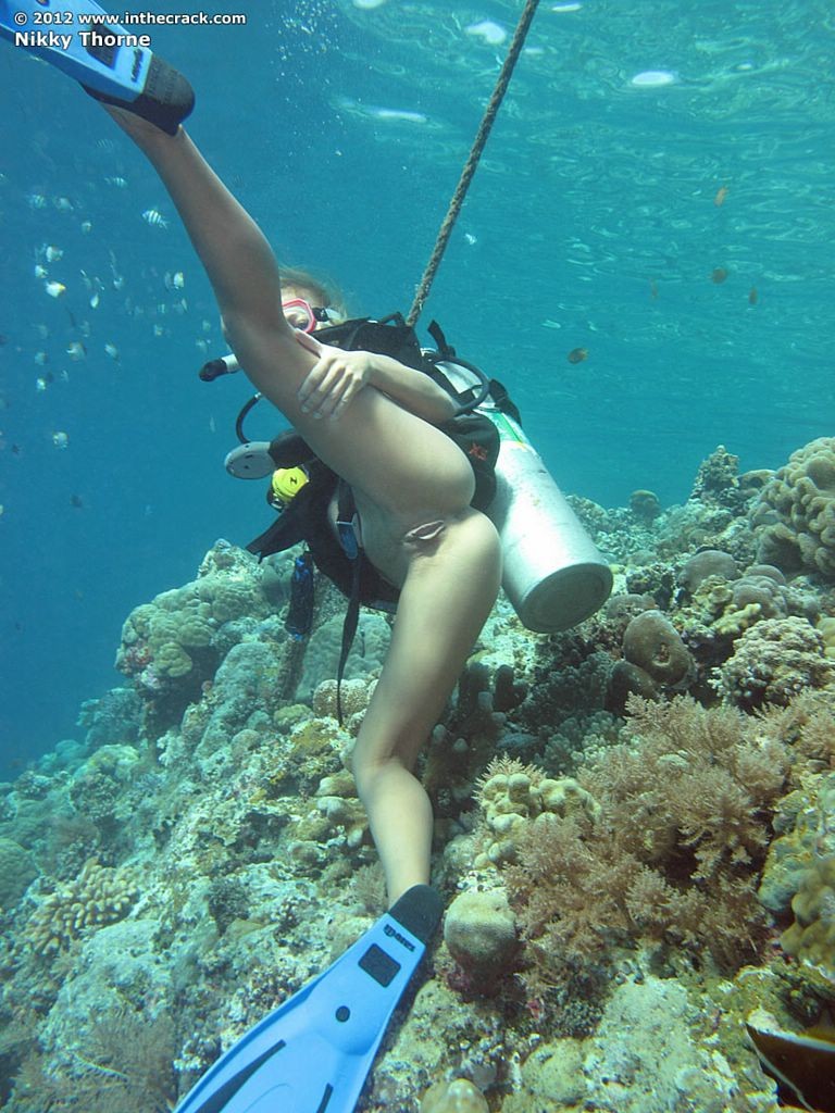 Nikky thorne muestra su coño de buceo bajo el océano
 #70983276