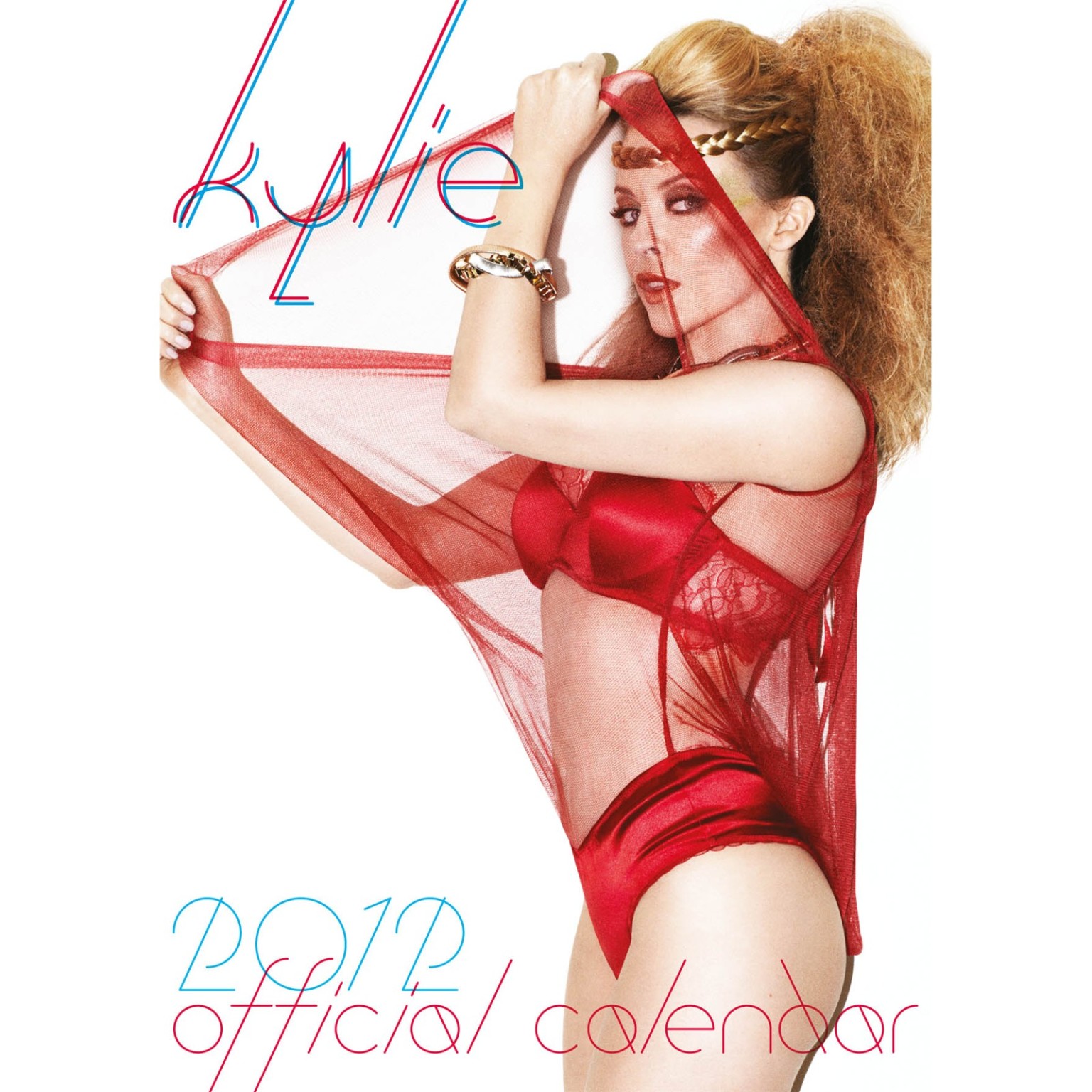 Kylie Minogue topless but hiding her boobs for her official 2012 calendar #75285363
