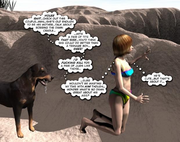 Jeunes avec une bite énorme sur une plage 3d porno cartoon histoire comics adultes
 #67051158