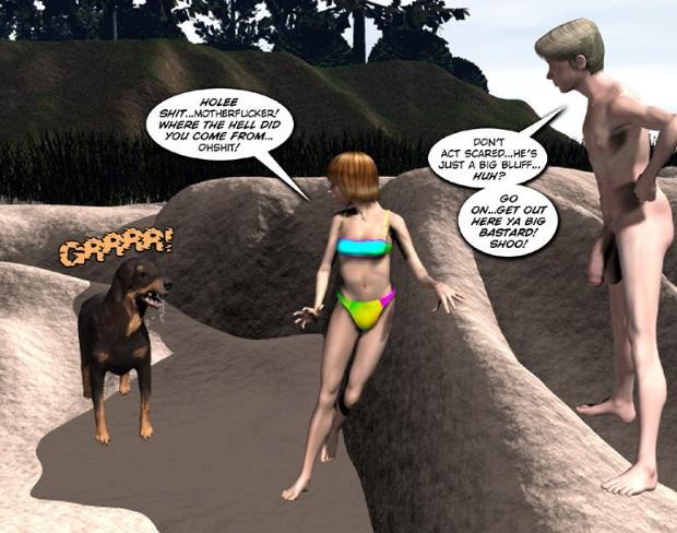 Joven enorme polla en una playa 3d porno de dibujos animados historia de los cómics para adultos
 #67051169