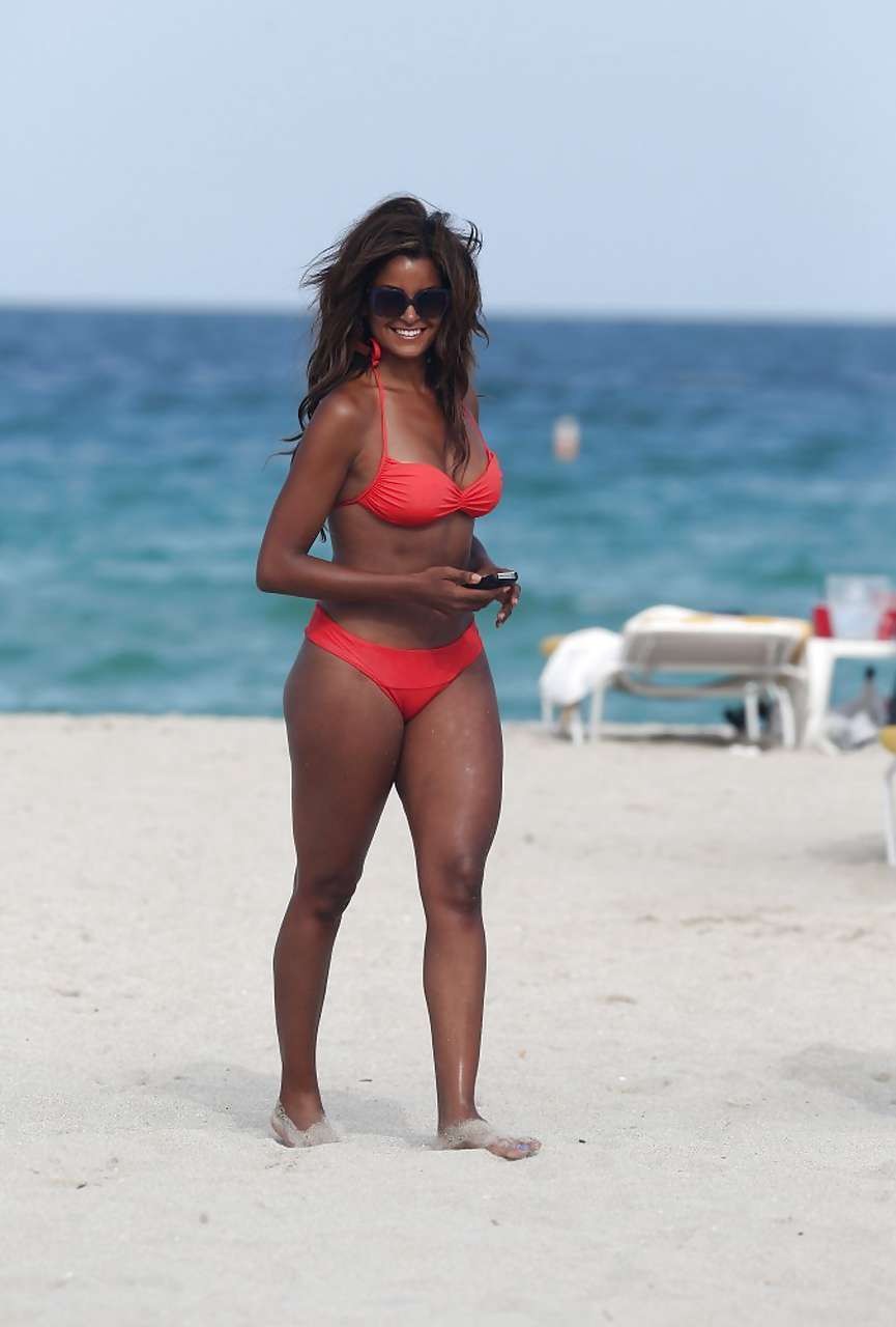 Claudia Jordan looking very sexy and hot in bikini on beach #75227947