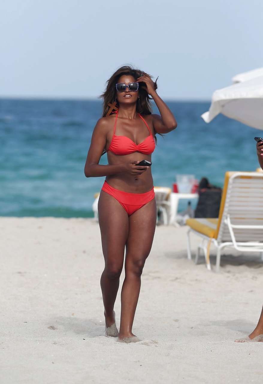 Claudia Jordan looking very sexy and hot in bikini on beach #75227980