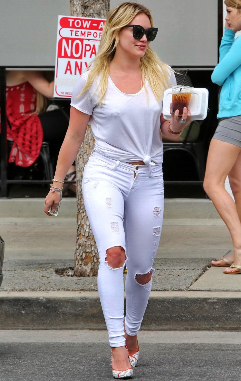 Hilary Duff shows off her ass wearing tight jeans out in Studio City #75169630