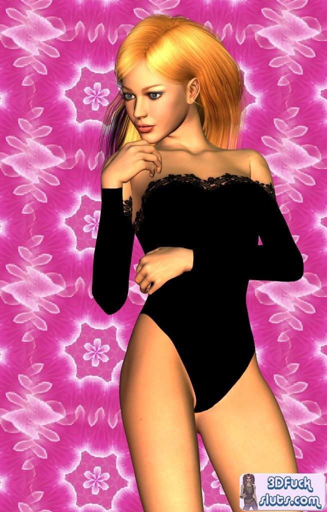 Toon girl in lingerie poses #69332041