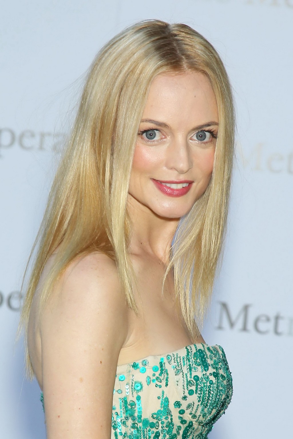Heather Graham showing big cleavage in a tube mermaid design dress at the Metrop #75217718