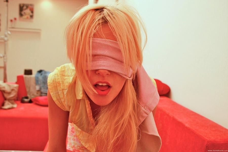 Stunning blindfolded young blonde getting banged hard on camera #73891617