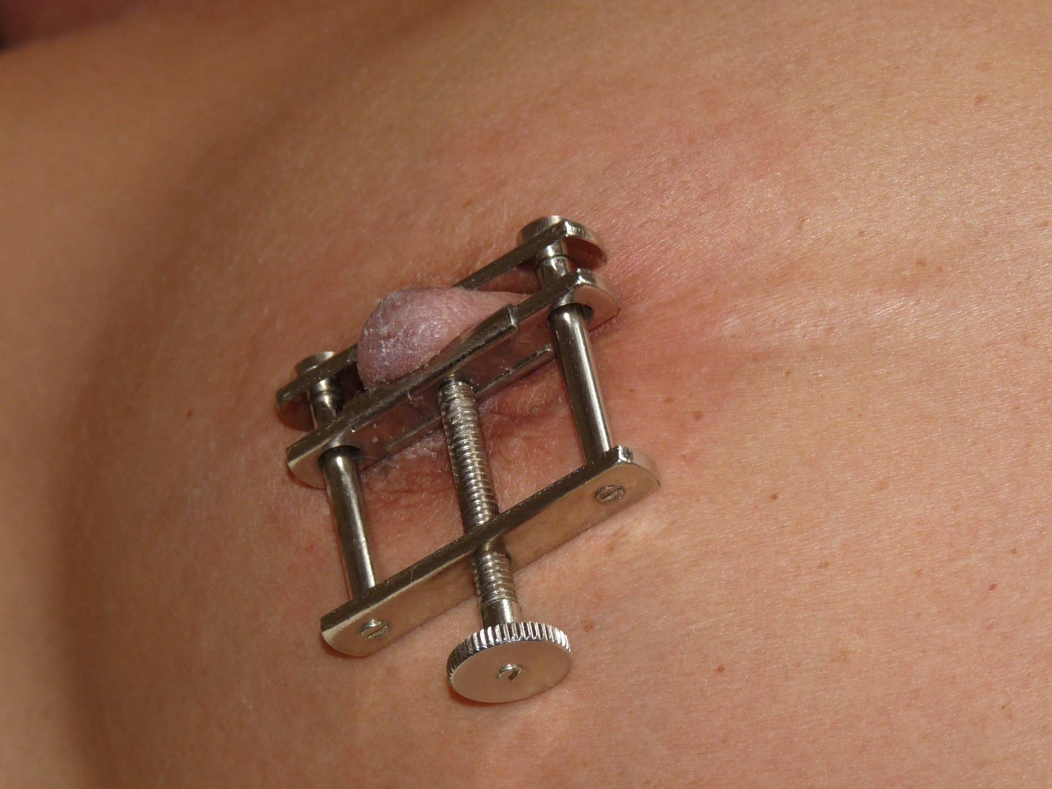 Extreme Amateur-Nadel-Schmerzen und Nippel-Piercing-Folterungen der europäischen Painslut pu
 #72055005