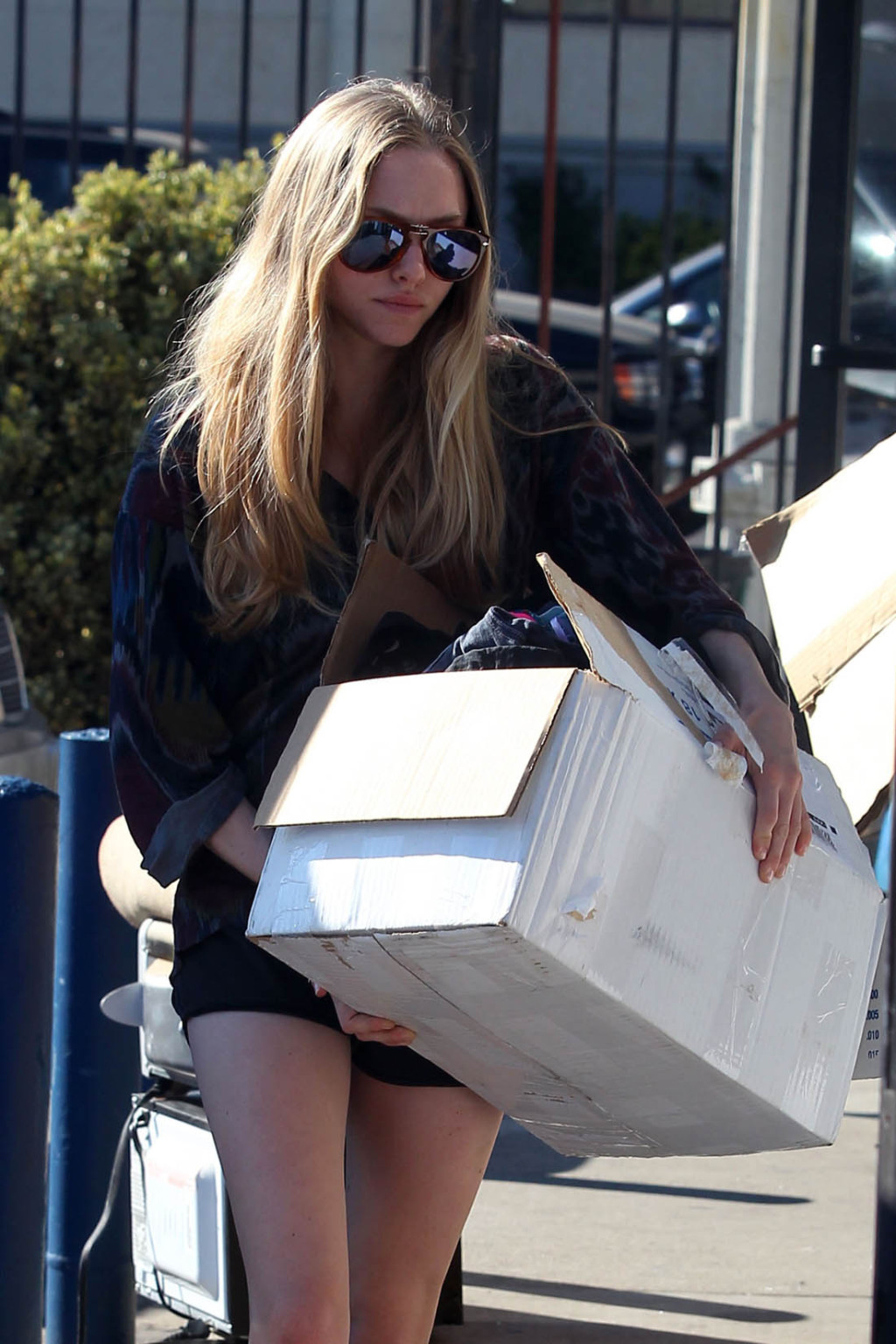 Amanda Seyfried leggy doing a physical work in shorts #75319213