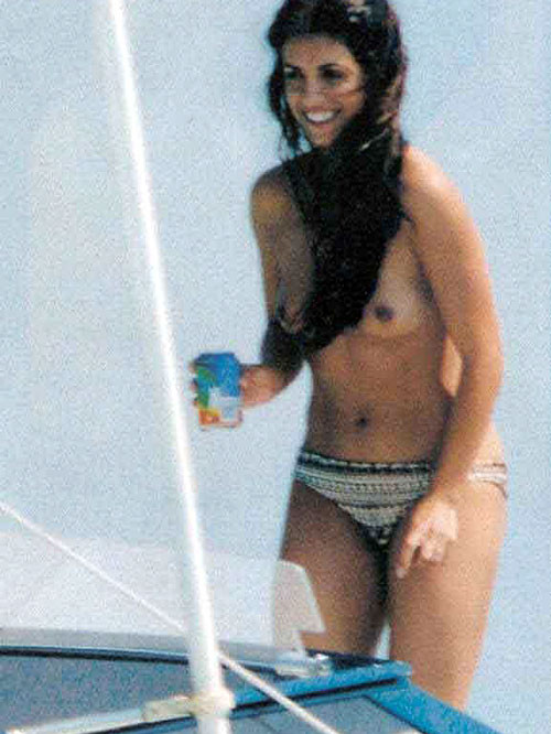 Monica Cruz showing her nice big tits on yacht #75409201