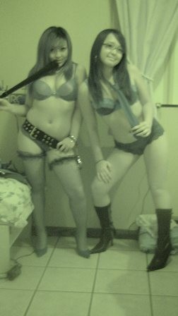 Some chubby Asian chicks posing for nightvision #69831320