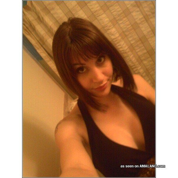Sammlung eines wunderschönen Amateur-Babes, das ihre Titten zeigt
 #75698355