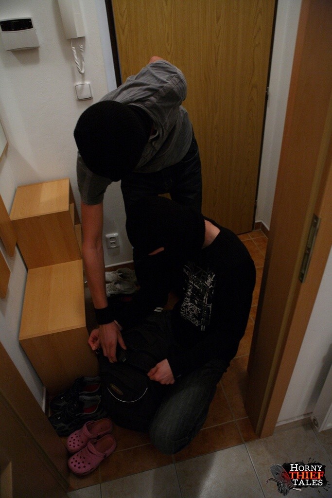 Two studs in masks play with Lilyas wet pinkish slit and then push their cocks i #74552025