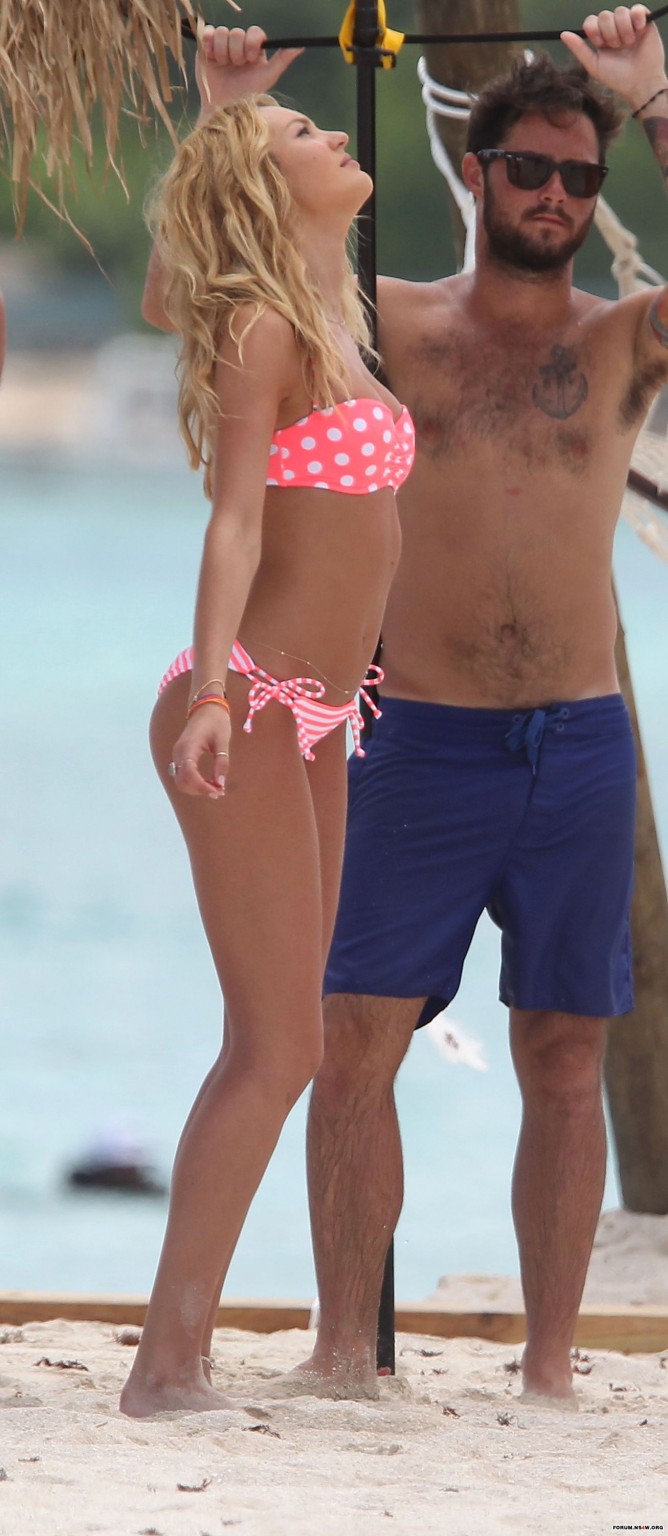 Candice Swanepoel doing a bikini photoshoot in St. Barts for Victoria's Secret #75292967