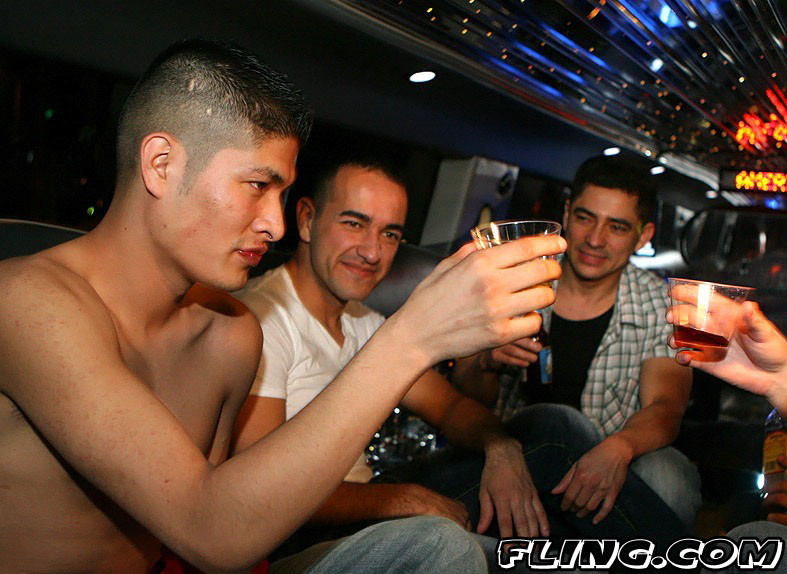 These hot horny boys hif up the club and partied in the limo all night long #76954175