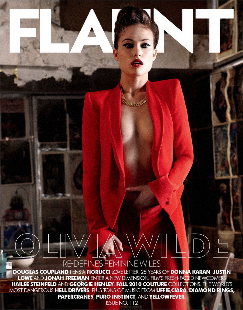 Olivia Wilde mostrando su culo desnudo rascándose el coño para la revista Flaunt
 #75322601