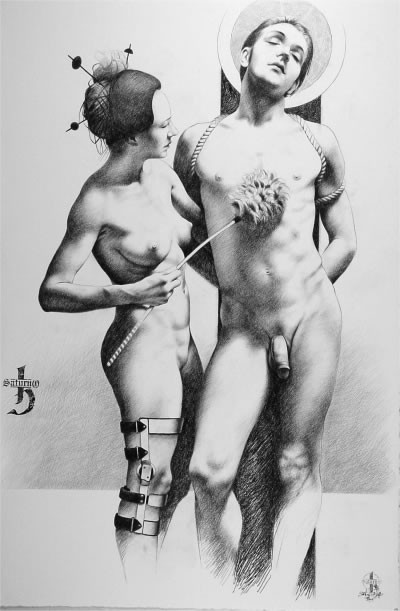 Seltsame weibliche lesbische Fetisch-Kunst
 #69696725