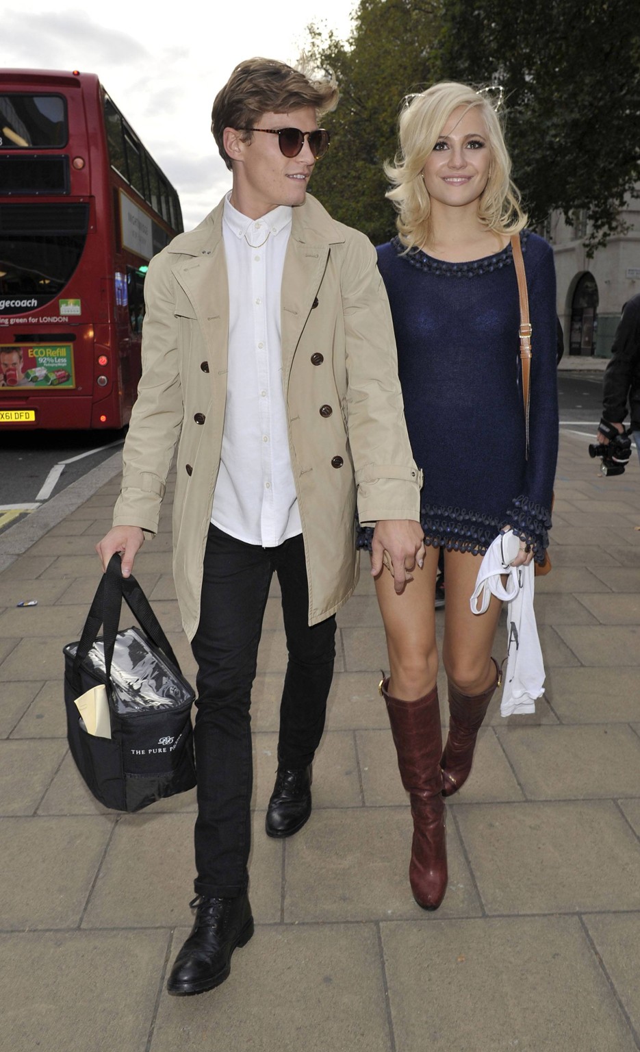 Pixie Lott leggy  upskirt at the Mark Fast Show during London Fashion Week #75252320