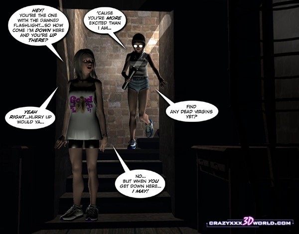 Dos chicas jóvenes y un fantasma cachondo en el sótano
 #69675695