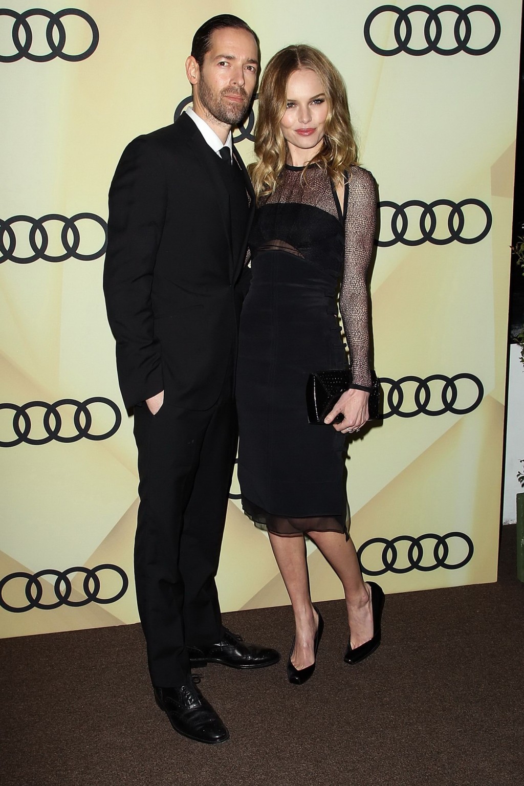 Kate Bosworth looks hot wearing black partially see-through dress at Audi Golden #75244434