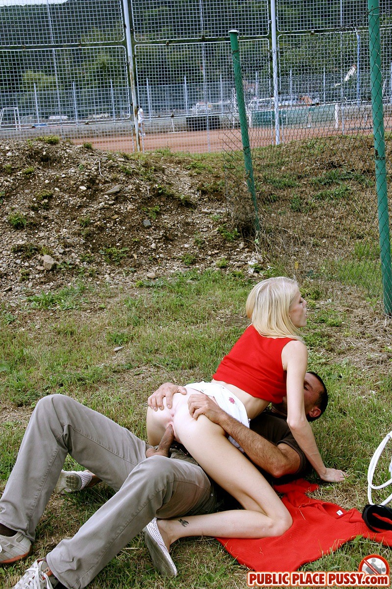 Young blonde girl getting fucked in several public places #78613124