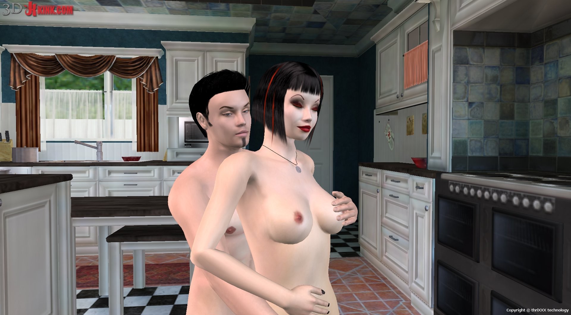 Action sexuelle bdsm chaude créée dans un jeu sexuel 3d fétichiste virtuel !
 #69572652