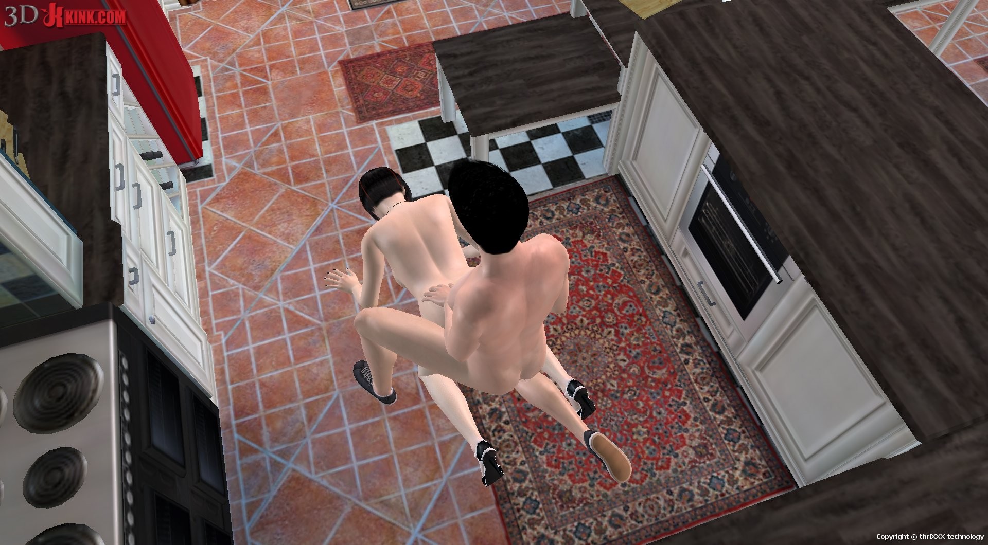 Action sexuelle bdsm chaude créée dans un jeu sexuel 3d fétichiste virtuel !
 #69572851