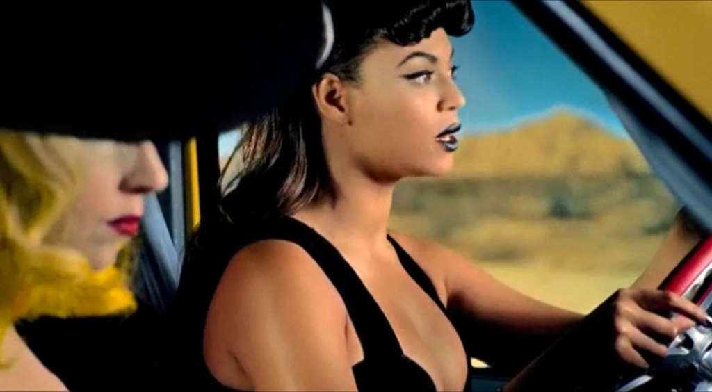 Beyonce Knowles looking sexy with Lady Gaga in video spot #75356493