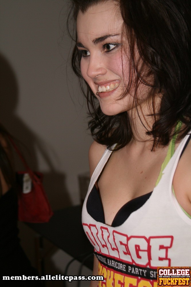 Horny party teens gets wild and dirty at a college frat party  #75859022