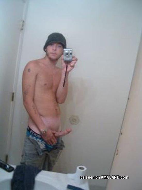 Hot hunks naked and camwhoring in the bathroom #76941646