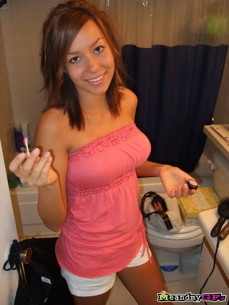 Amateur girlfriend undressing and in the bathroom #67169227
