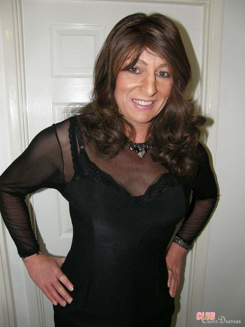 Transvestite dressed in black #75769888
