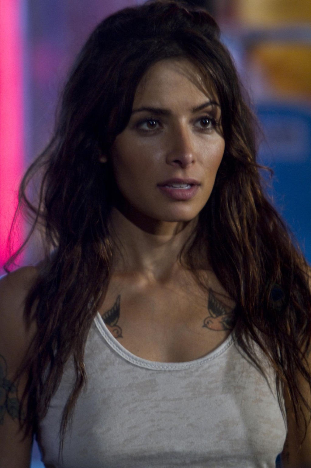 Sarah Shahi leaked nude pics with fake tattoos made during the Bullet in the Hea #75186720