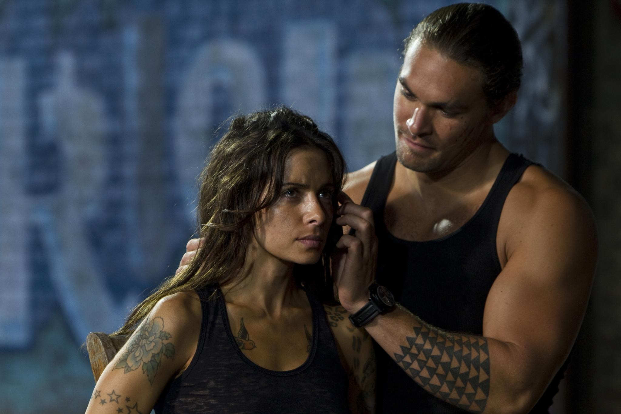Sarah Shahi leaked nude pics with fake tattoos made during the Bullet in the Hea #75186760