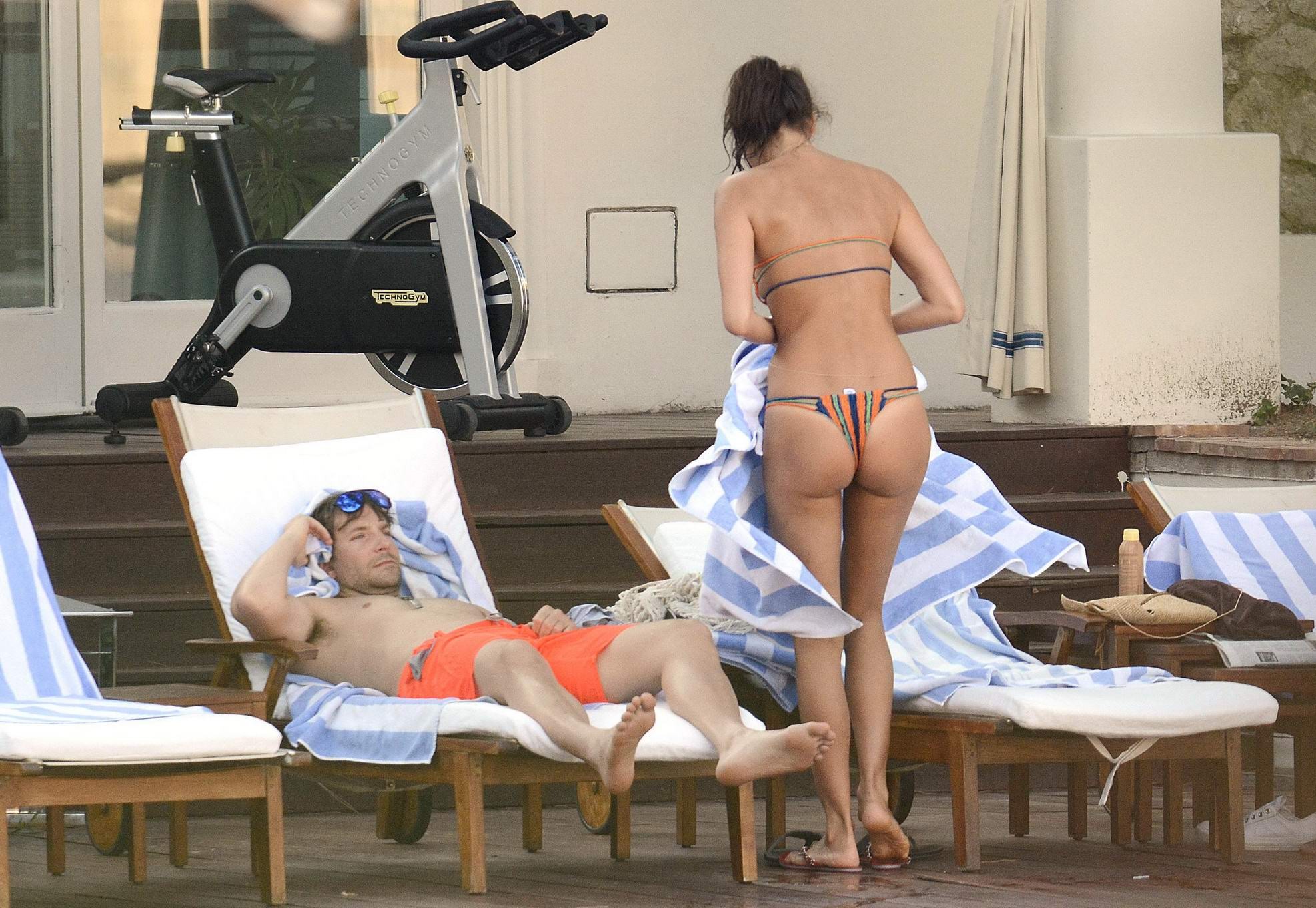Irina Shayk showing off her bikini body in Capri Italy #75155034