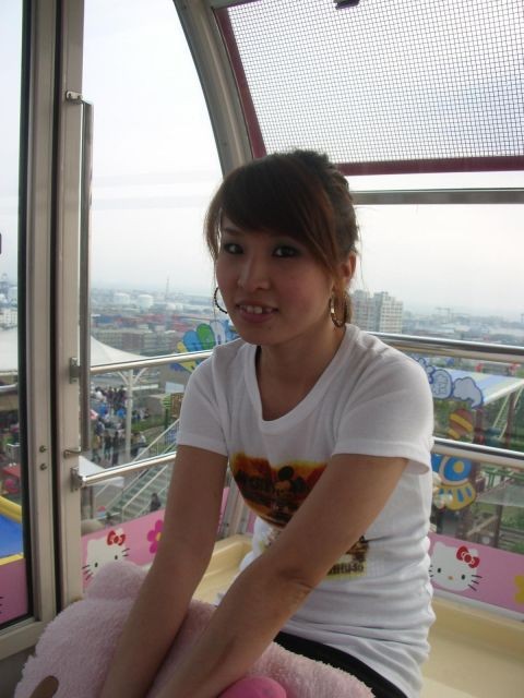 Cute small titted Asian teen girlfriend strips on a ferris wheel #69957200