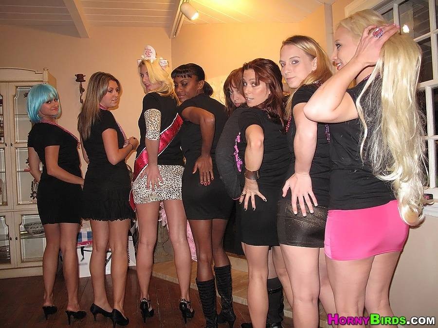 Naughty girls sucking cocks in their night party #71127172