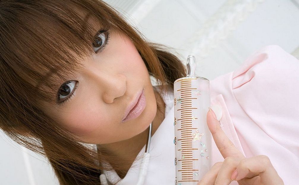 Pretty asian nurse Misa Kikouden posing shows tits #69773979