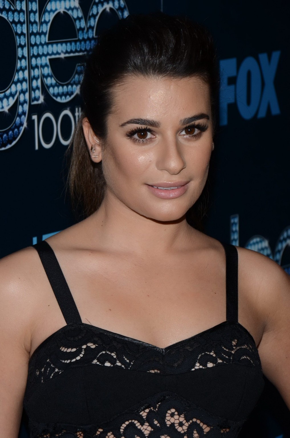 Lea Michele see through to undies at the Glee 100th Episode Celebration in LA #75201458