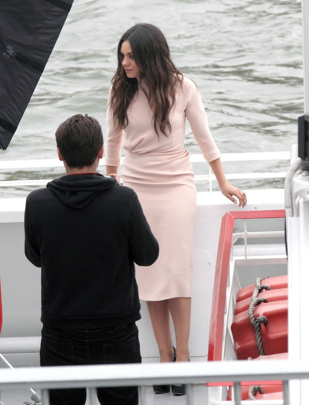 Mila Kunis paparazzi ass photos at Christian Diors yacht in Paris,and out on a d #75272272